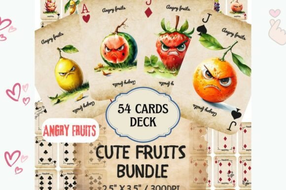 Angry Fruits Playing Cards Deck Art: Elevating Tabletop Experiences with Expressive Design