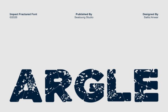 Argle: Leveraging Bold Distressed Typography for High-Impact Design