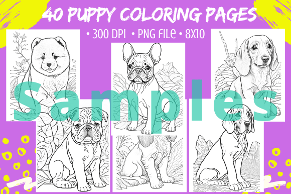 Creating Unique KDP Activity Books with 40 New Adorable Puppy Dog Coloring Pages