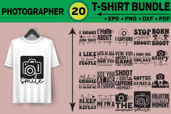 Elevating Visual Branding: The Strategic Value of the Photographer T-Shirt Design Bundle
