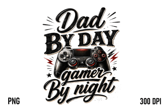 Evaluating the Dad by Day Gamer by Night PNG Design