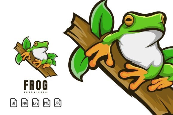 Frog Mascot Logo: A Versatile Vector Template for Modern Branding