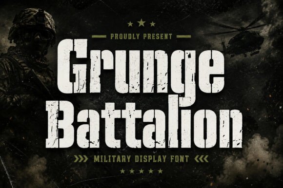 Grunge Battalion: Deploying Tactical Typography for High-Impact Design