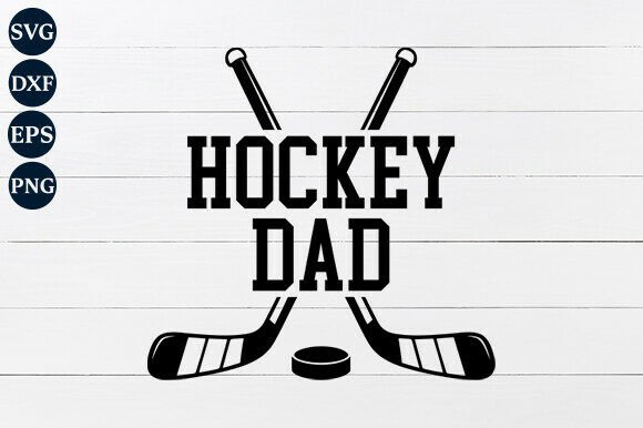 Hockey Dad SVG PNG: Game Day Shirt Design Files