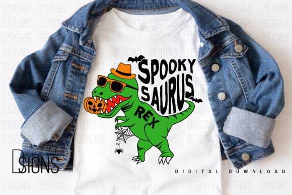 Kids Halloween Dinosaur Spooky Rex: Elevating Seasonal Creativity with High-Quality Digital Assets
