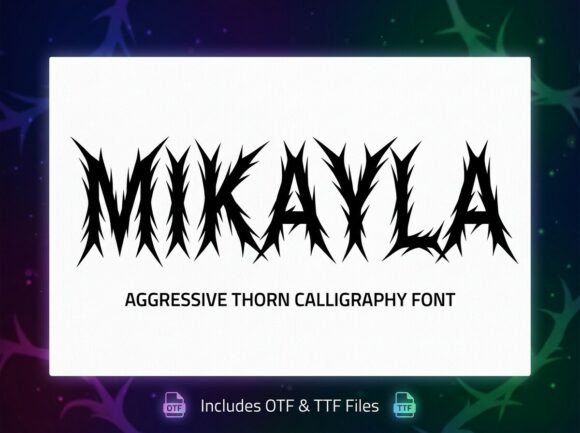 Mikayla: Commanding Attention with Aggressive Calligraphy