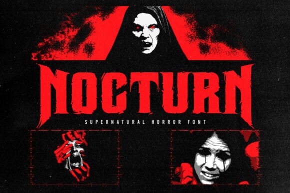 Nocturn: A Supernatural Horror Display Font