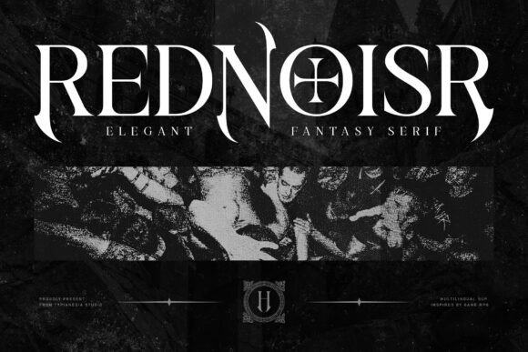 Rednoisr: Elegant Fantasy Serif for Dark Aesthetics