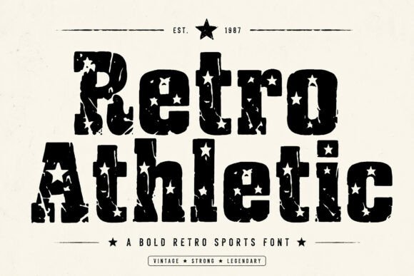 Retro Athletic Font Guide