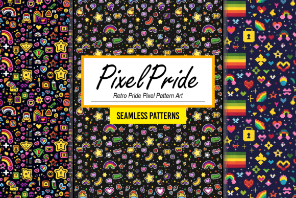 Retro Pride Pixel Seamless Pattern Art: Merging Nostalgia with Modern Inclusivity