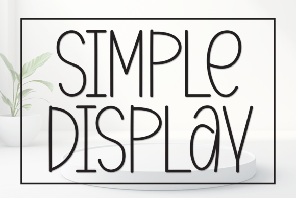 Simple Display: Elevating Modern Design with Minimalist Handwritten Typography