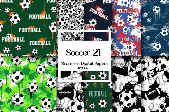 Soccer Digital Papers: Dynamic Designs for Creators