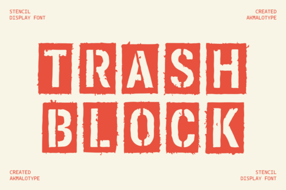 Trash Block: Redefining Texture in Modern Display Typography